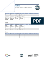 Production Schedule