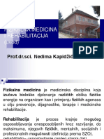 Uvod U Fizikalnu Medicinu I Rehabilitaciju, FT U Prevenciji, Šta Je Rehabilitacija, Ciljevi I Podjela