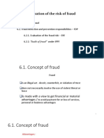 Consideration of The Risk of Fraud