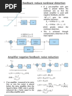 Amplifier Negative Feedback: Reduce Nonlinear Distortion: X A X A