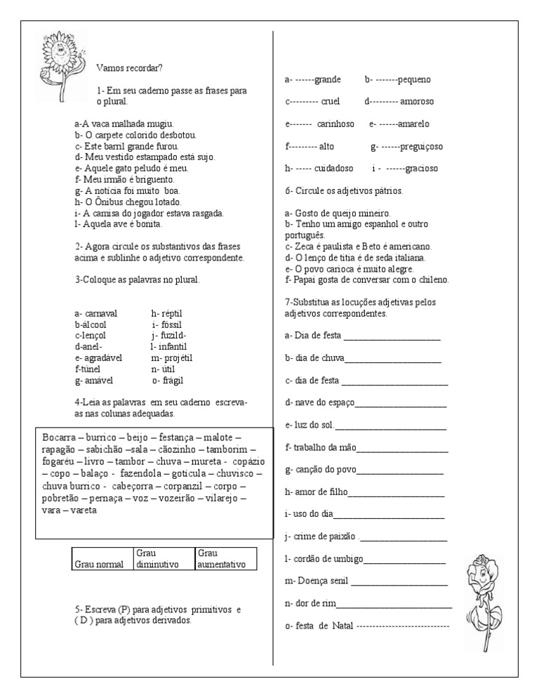 Encontre No Texto O Plural Dos Substantivos Abaixo