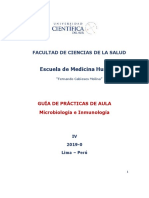 Microbiología e Inmunología - Cuestionario - Prácticas de Aula - 2019 - 0