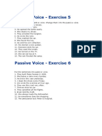 Passive Voice - Present and Past Tense - With Keys