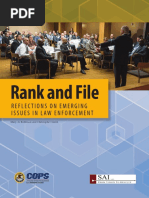 Rank and File Reflections On Emerging Issues in Law Enforcement