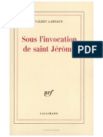 Sous l'invocation de saint Jérôme