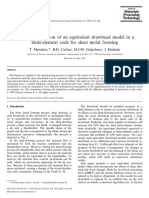 The Implementation of An Equivalent Drawbead Model in A Finite-Element Code For Sheet Metal Forming