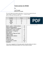 BLB Points System