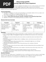 Advanced Stagecraft III IV Syllabus