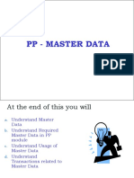 PP MasterData Presentation