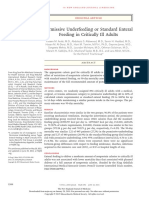 Permissive Underfeeding or Standard Enteral Feeding in Critically Ill Adults