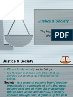 Justice & Society: The Moral Character of A Society