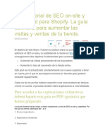 Macrotutorial de SEO On Shopify