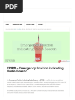 EPIRB - Emergency Position Indicating Radio Beacon Working
