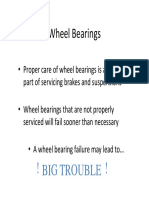 Wheel Bearing Inspection