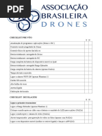 ChecklistDrone Pre Voo ABD