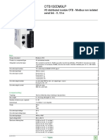 Product data sheet for OTB1S0DM9LP I/O distributed module