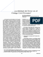 Dialnet LaRecognoscibilidadDelErrorEnElCodigoCivilPeruano 5109970 PDF