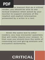 Formulating Evaluative Statements