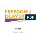 2017 Freedom From Slavery Forum Final Report