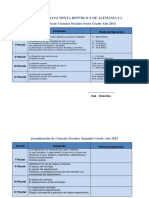 Jornalización de Ciencias Sociales