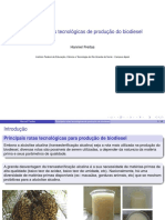 Principais rotas para produção de biodiesel