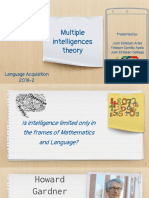 Multiple Intelligences Theory: Language Acquisition 2018-2