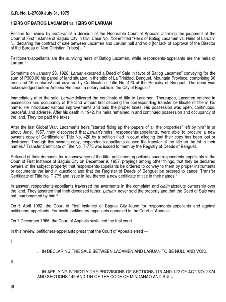 The Supreme Court Rules in Favor of Petitioners Based on the Doctrine