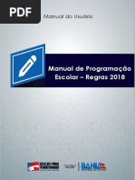 Manual de Regras Da Programacao Escolar 2018