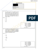 JEE Main 2019 Paper Answer Maths 11-01-2019 2nd