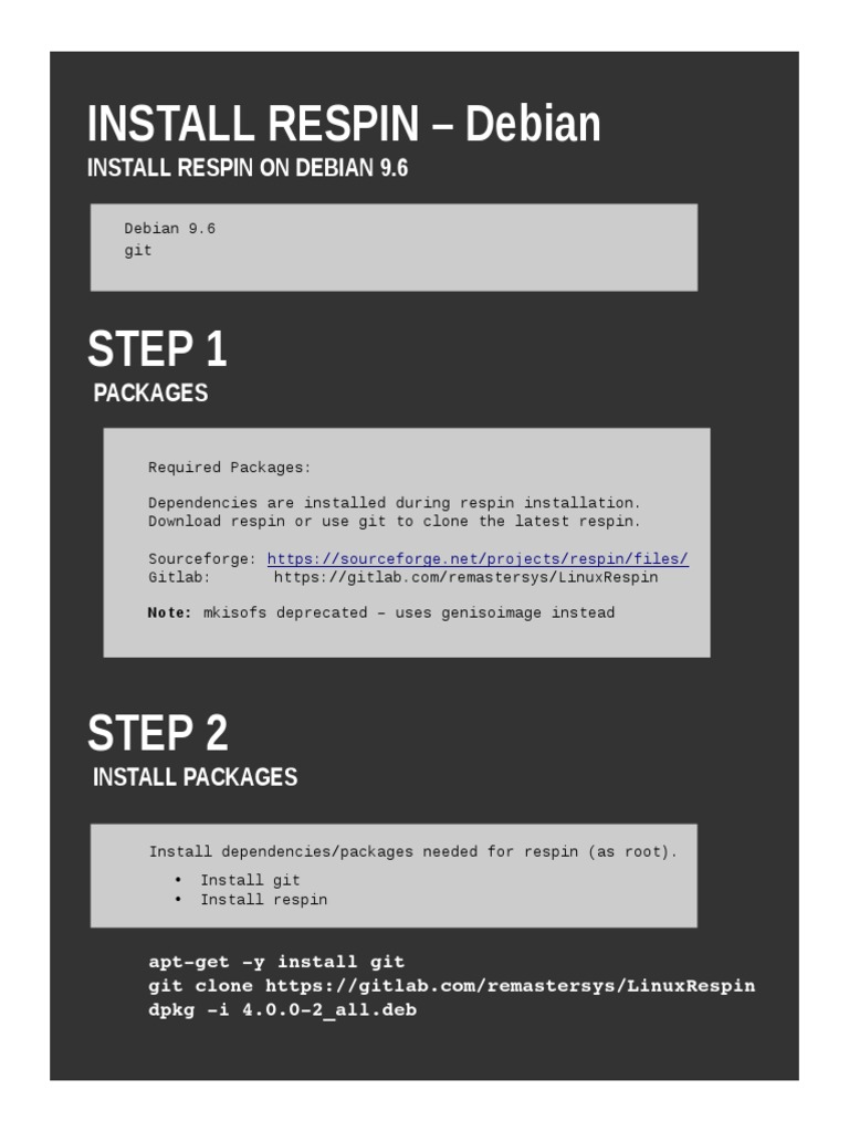 Respin Guide Debian | PDF | Home & Garden | Computers