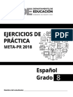 Ejercicio de Practica de Las Pruebas Meta 2018 Espanol 8