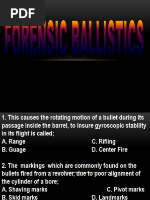Ballistics Edit