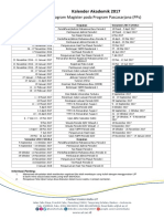 Kalender Akademik UT 2017 Magister PPs Reguler