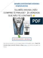 Para Que Serve o Gel Volumão? É Fraude? Anvisa? LEIA ISSO ANTES DE COMPRAR!