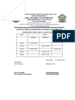 Jadwal Mengajar