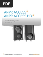 Anpr Access Anpr Access HD: Installation Guide