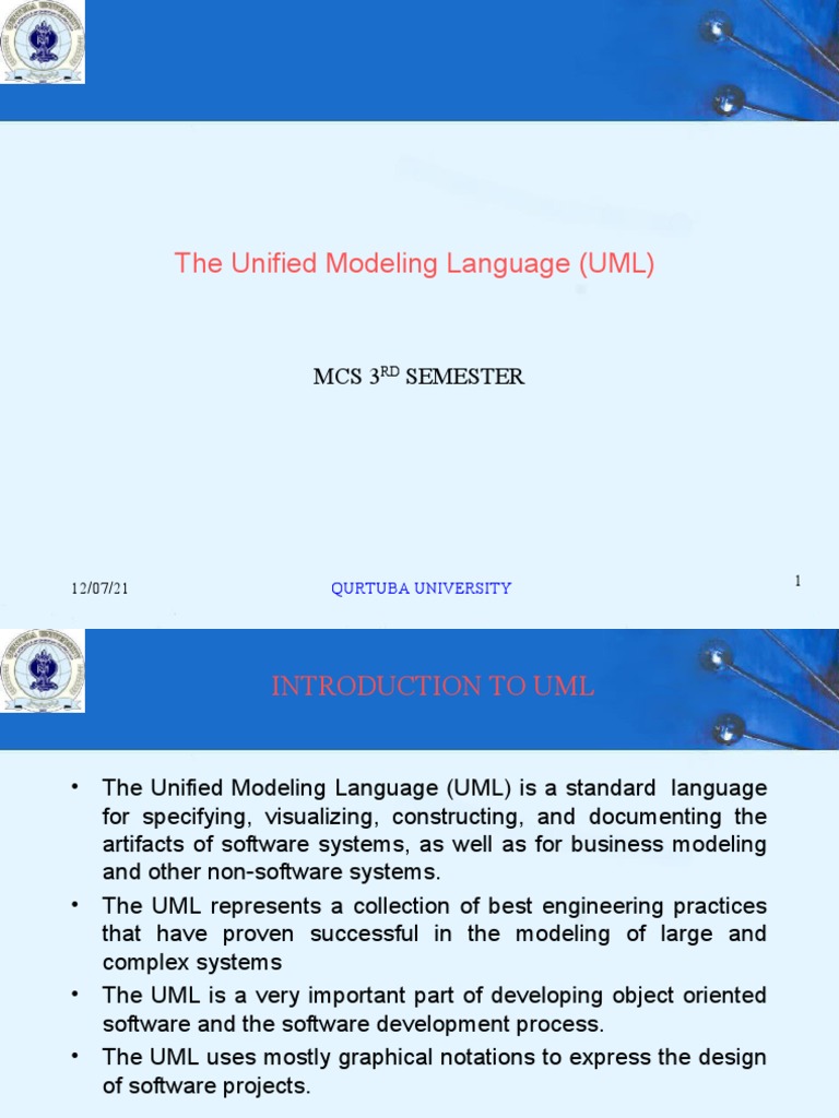 The Unified Modeling Language (UML) | PDF | Use Case | Systems Science