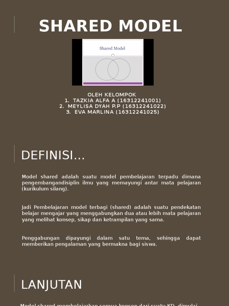 Shared Model | PDF