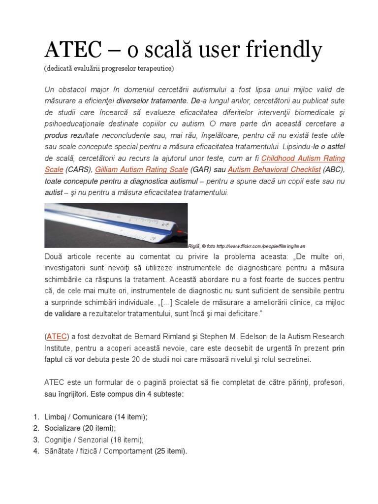 Scala Autism ATEC | PDF