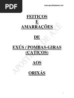 Feitiços e Amarracoes (de Exú Aos Orixás)