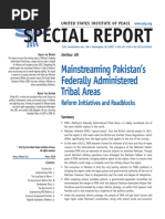 Sr 421 Mainstreaming Pakistan Federally Administered Tribal Areas