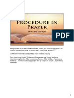 Procedure in Prayer