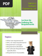 TMP3413 Software Engineering Lab: Defining The Requirements