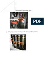 Beginning Check List: 1. Water Pressure at Heat Exchanger Must Be in "Green Area" (1.5-2.5 Bar)
