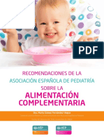 Recomendaciones de La ASEPED Sobre La Alimentación Complementaria