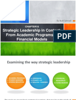 Strategic Leadership in Context: From Academic Programs To Financial Models