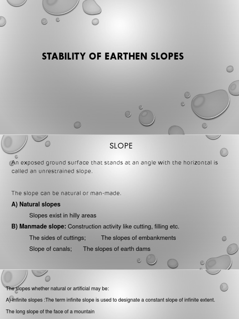 Slope Stability | PDF | Soil Mechanics | Landslide