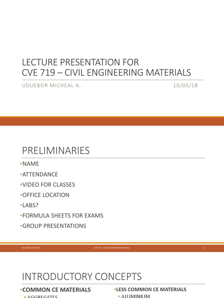 Civil Engineering Materials Overview | PDF | Construction Aggregate ...