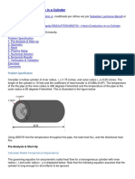 Ejemplo CFX o Fluent Heat Conduction in A Cylinder