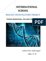 VSPK International School: Biology Investigatory Project